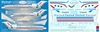 1:144 United Airlines 'Stars & Bars' Boeing 727's