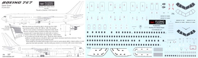 1:144 Windows and Details, Boeing 767-300/-200