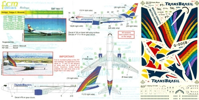 1:144 TransBrazil B.767, BA 'Waves' B.737