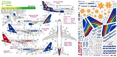 1:144 TranzBrazil B.737, Israir B.737-700 *Sold Out*