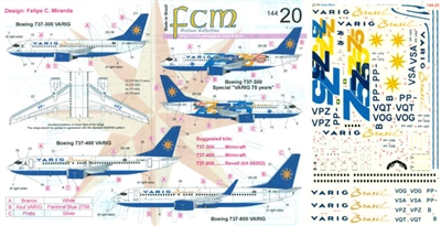 1:144 Varig Boeing 737's *Sold Out*
