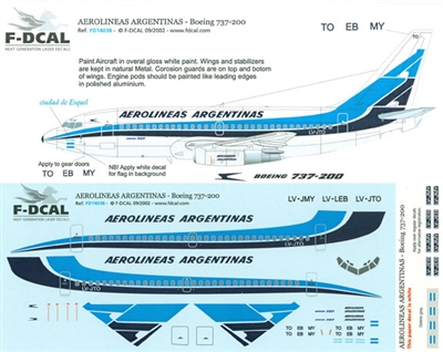 1:144 Aerolineas Argentinas Boeing 737-200