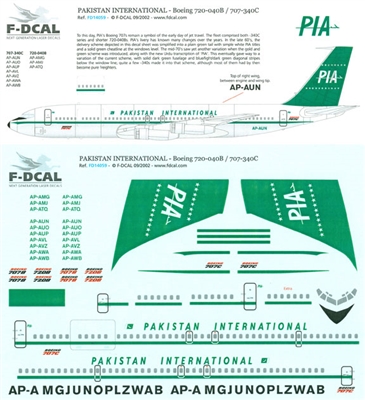 1:144 Pakistan Boeing 707-320B