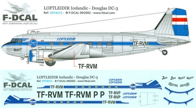 1:144 Loftleidir Icelandic Douglas DC-3