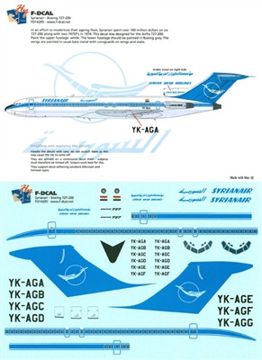 1:144 Syrianair Boeing 727-200