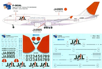 1:144 Japan Airlines Boeing 747-400