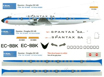 1:144 Spantax Douglas DC-6B
