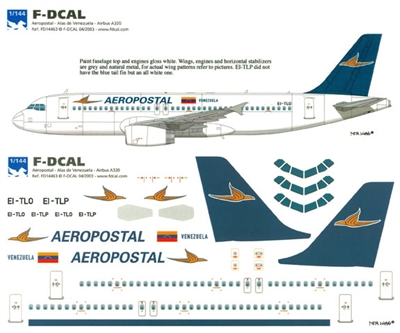1:144 Aeropostal Airbus A.320