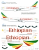 1:144 Ethiopian Boeing 767-300