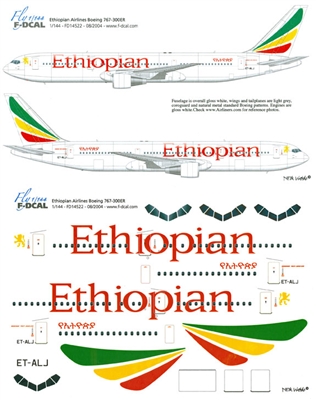 1:144 Ethiopian Boeing 767-300