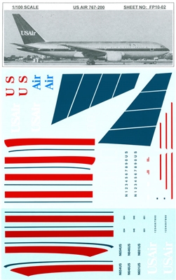 1:100 US Air Boeing 767-200