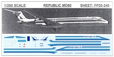 1:200 Republic Airlines McDD MD-80