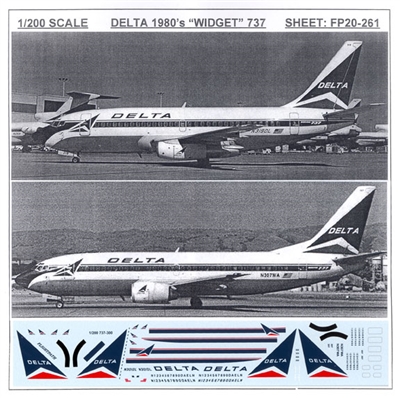 1:200 Delta Airlines 'Widget' B.737-200/-300