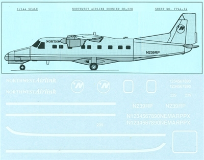 1:144 Northwest Airlink Dornier 228-200