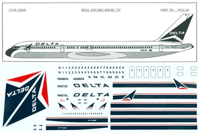 1:144 Delta Airlines Boeing 757-200