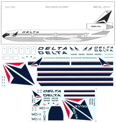 1:144 Delta Airlines McDD MD-11