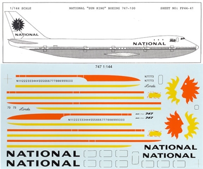 1:144 National Boeing 747-100