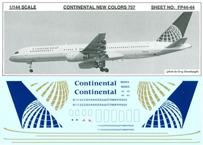 1:144 Continental Airlines Boeing 757-200