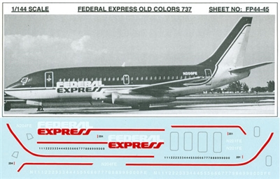 1:144 Federal Express Boeing 737-200