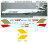 1:144 Air West (Red & Gold) Douglas DC-9-30