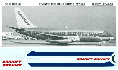 1:144 Braniff (blue stripe) Boeing 737-200