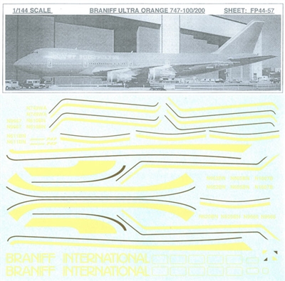 1:144 Braniff (Ultra) Boeing 747-200B / 747SP