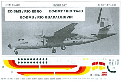1:144 Iberia Boeing Fokker F.27