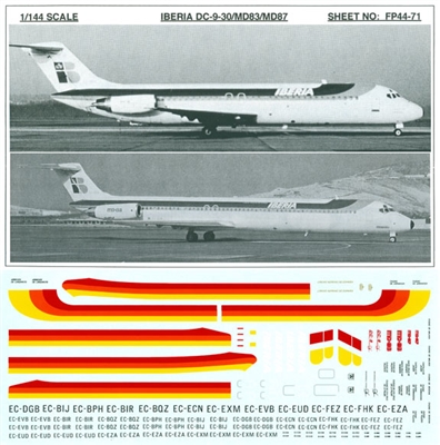 1:144 Iberia Douglas DC-9-30 / MD80 / MD87