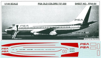1:144 Pacific Southwest Airlines Boeing 737-200