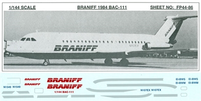 1:144 Braniff 1984 BAC 1-11-400