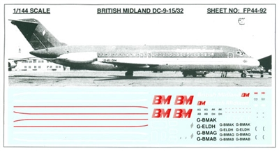 1:144 British Midland Douglas DC-9-30