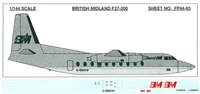 1:144 British Midland Fokker F.27