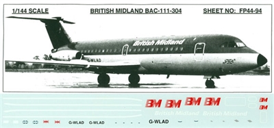 1:144 British Midland BAC 1-11-200