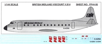 1:144 British Midland V. Viscount 800