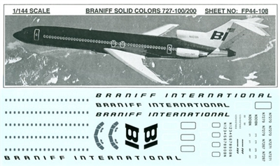 1:144 Braniff Boeing 727-100/-200