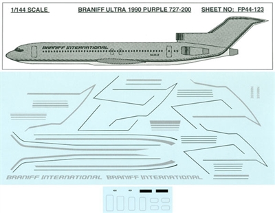 1:144 Braniff 'Purple' Boeing 727-200