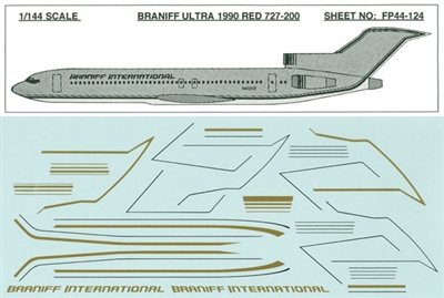 1:144 Braniff (Red) Boeing 727-200 *Sold Out*