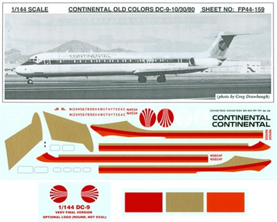 1:144 Continental Douglas DC-9-30 / McDD MD80