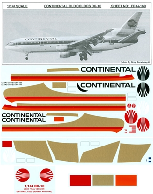 1:144 Continental Airlines McDD DC-10-10/-30