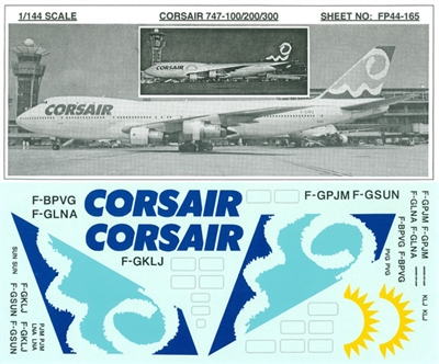 1:144 Corsair Boeing 747-100 / -200 / -300