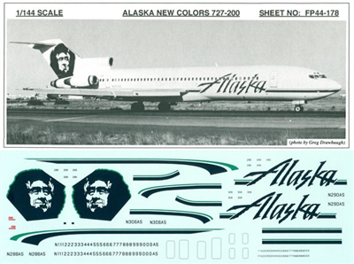 1:144 Alaska Airlines Boeing 727-200