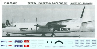 1:144 Federal Express Fokker F.27