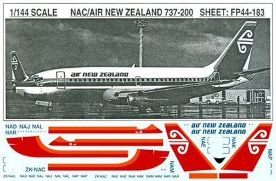 1:144 Air New Zealand Boeing 737-200