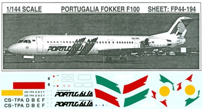 1:144 Portugalia Fokker 100