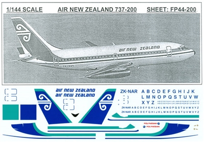 1:144 Air New Zealand Boeing 737-200