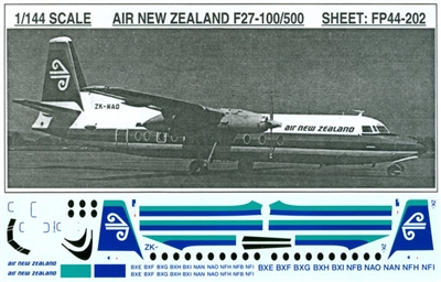 1:144 Air New Zealand F.27 Friendship