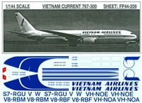 1:144 Vietnam Airlines (later c/s) Boeing 767-200 / -300