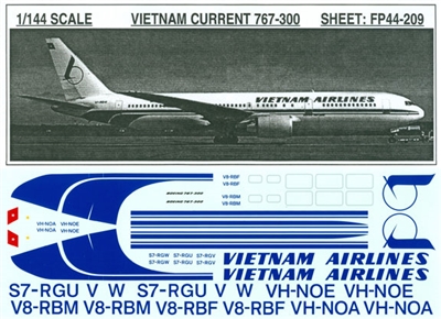 1:144 Vietnam Airlines (later c/s) Boeing 767-200 / -300