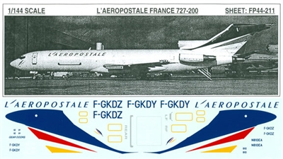 1:144 L'Aeropostale Boeing 727-200