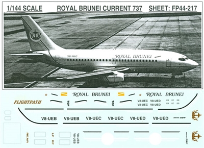 1:144 Royal Brunei Boeing 737-200